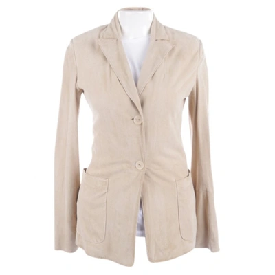 Pre-owned Sylvie Schimmel Beige Leather Jacket