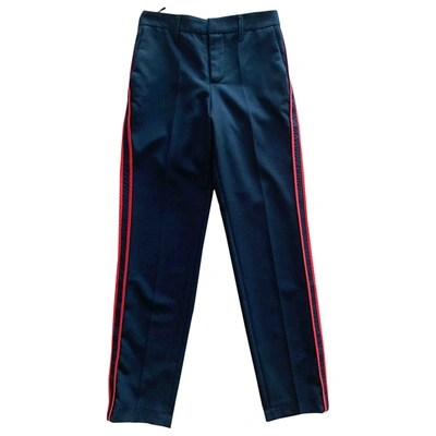 Pre-owned Zadig & Voltaire Fall Winter 2019 Straight Trousers In Blue
