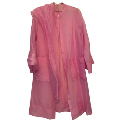 Pre-owned Rodebjer Silk Mid-length Dress In Pink