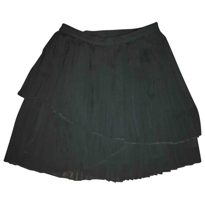 Pre-owned Joie Mini Skirt In Black