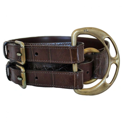 Pre-owned Ralph Lauren Brown Cloth Belt