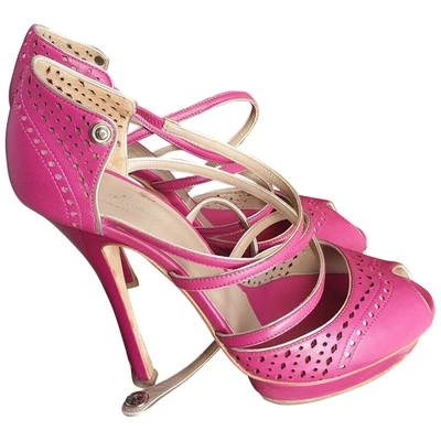 Pre-owned Alberta Ferretti Leather Heels In Pink
