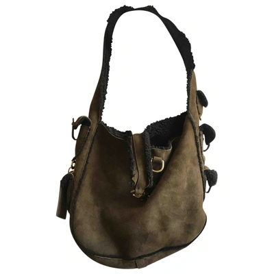 Pre-owned Ralph Lauren Handbag In Khaki