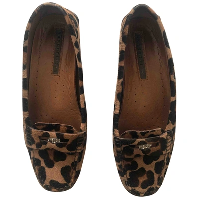 Pre-owned Fratelli Rossetti Pony-style Calfskin Flats