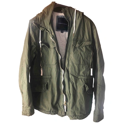 Pre-owned Tommy Hilfiger Cardi Coat In Green