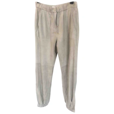 Pre-owned Dorothee Schumacher Chino Pants In Grey