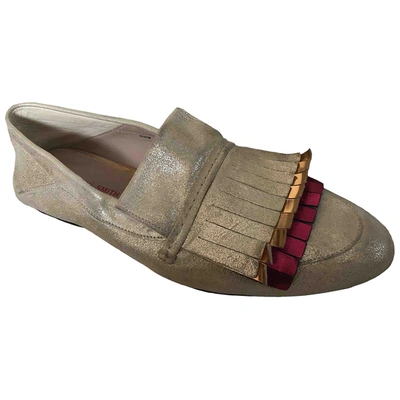 Pre-owned Paul Smith Flats In Metallic