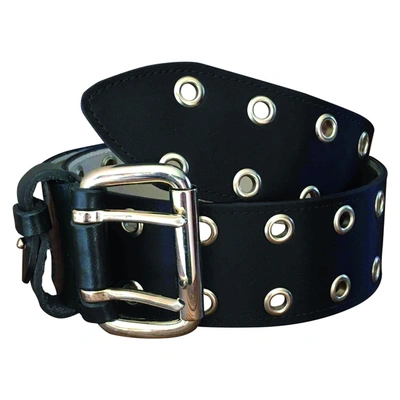 Pre-owned Mcq By Alexander Mcqueen Cloth Belt In Black