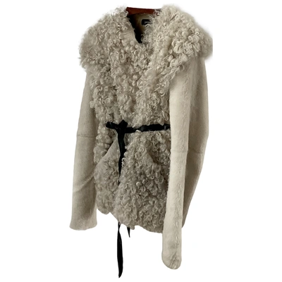 Pre-owned Isabel Marant White Shearling Jacket