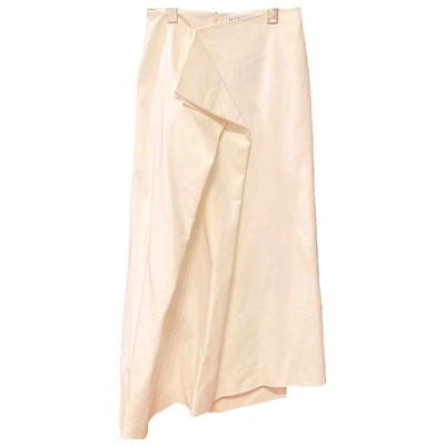 Pre-owned Rejina Pyo Mid-length Skirt In White