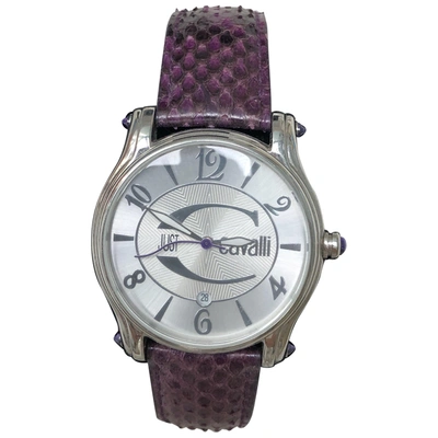 Pre-owned Just Cavalli Watch In Silver