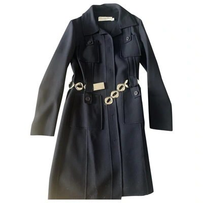 Pre-owned Dior Navy Wool Coats