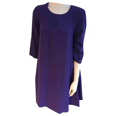 Pre-owned Lisa Perry Silk Mini Dress In Purple