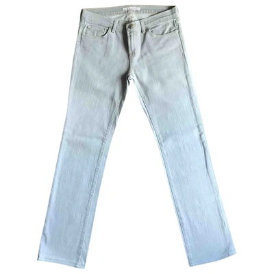 Pre-owned J Brand Straight Jeans In Grey