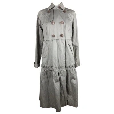 Pre-owned Hoss Intropia Khaki Cotton Trench Coat