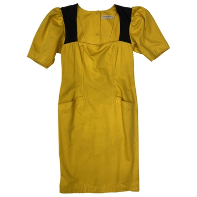 Pre-owned Saint Laurent Maxi Dress In Yellow