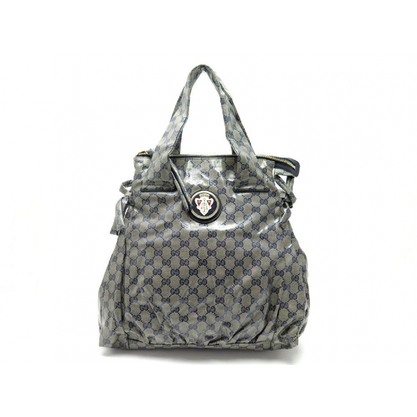 Pre-Owned Gucci Grey Cloth Handbag | ModeSens