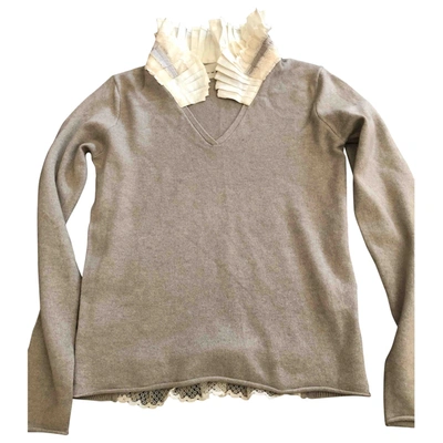 Pre-owned Schumacher Cashmere Jumper In White