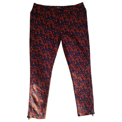 Pre-owned Claudie Pierlot Multicolour Cotton Trousers