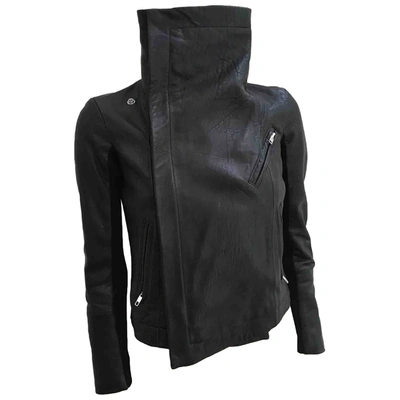 Pre-owned Veda Leather Jacket In Black