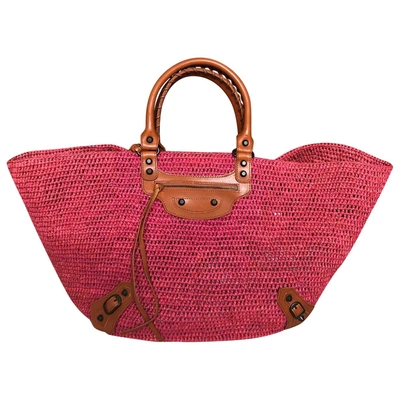 Pre-owned Balenciaga Panier Tote In Pink