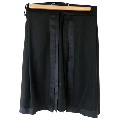 Pre-owned Matthew Williamson Wool Mid-length Skirt In Black