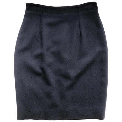 Pre-owned Blumarine Wool Mid-length Skirt In Blue
