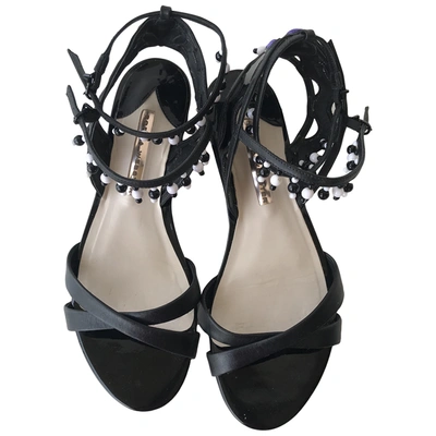 Pre-owned Sophia Webster Patent Leather Sandals In Black