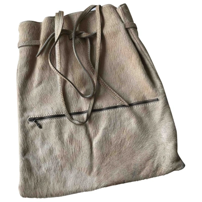 Pre-owned Isabel Marant Beige Pony-style Calfskin Handbag