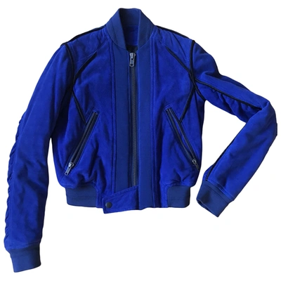 Pre-owned Haider Ackermann Blue Suede Jacket
