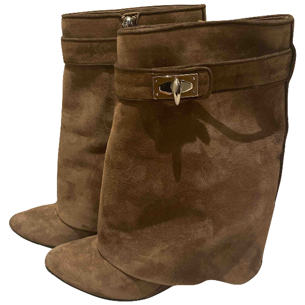 givenchy suede shark boots