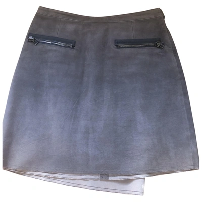 Pre-owned 3.1 Phillip Lim / フィリップ リム Leather Mini Skirt In Brown