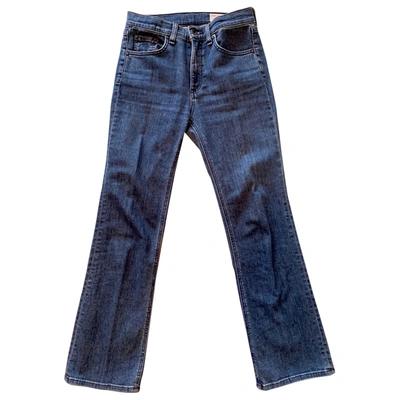 Pre-owned Rag & Bone Blue Cotton - Elasthane Jeans
