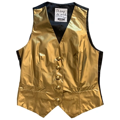 Pre-owned Moschino Cheap And Chic Vest In Gold