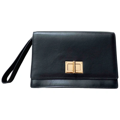 Pre-owned Tom Ford Black Leather Clutch Bag