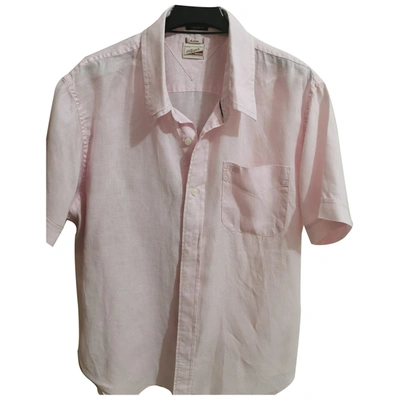 Pre-owned Tommy Hilfiger Linen Shirt In Pink