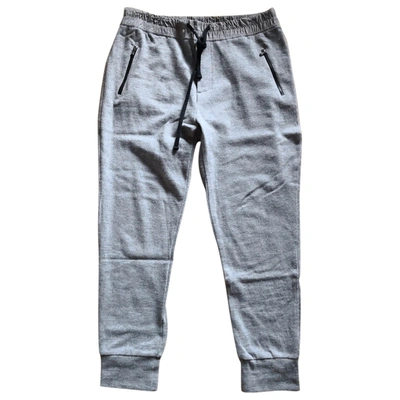 Pre-owned James Perse Grey Cotton Trousers