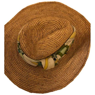 Pre-owned Emilio Pucci Camel Hat