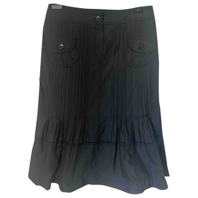 Pre-owned Gerard Darel Mid-length Skirt In Navy