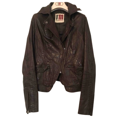 Pre-owned Antonio Marras Leather Jacket In Brown
