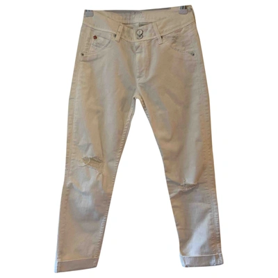 Pre-owned Hudson Short Jeans In White