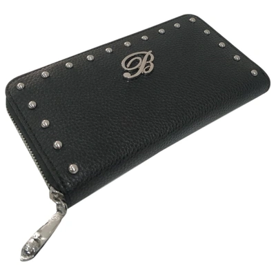 Pre-owned Blumarine Leather Wallet In Black