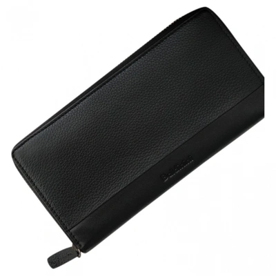 Pre-owned Baldinini Leather Wallet In Black