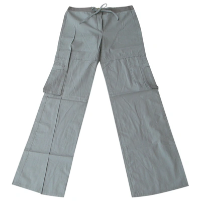 Pre-owned Iro Straight Pants In Green