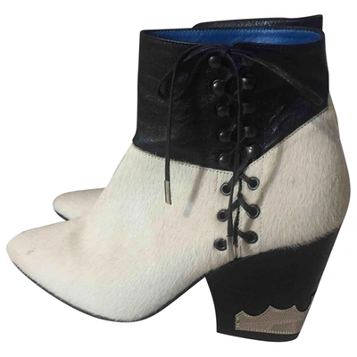 Pre-owned Toga White Leather Boots
