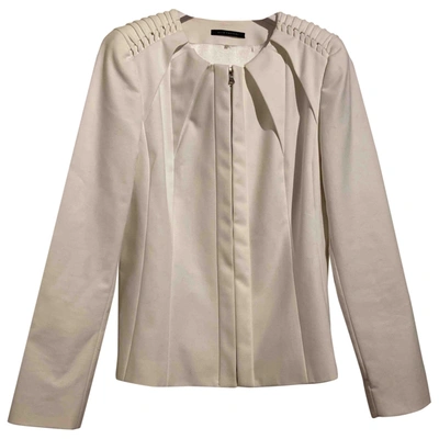 Pre-owned Elie Tahari Suit Jacket In White