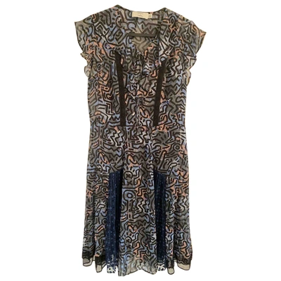 Pre-owned Coach Silk Mid-length Dress In Multicolour