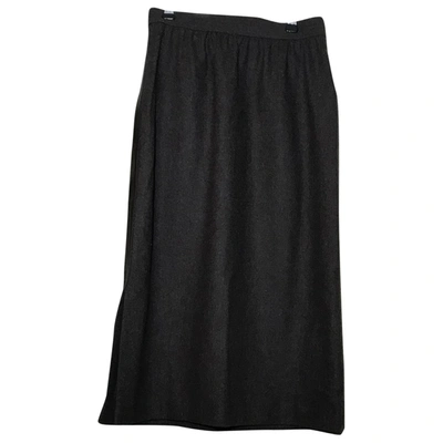 Pre-owned Escada Wool Mid-length Skirt In Brown