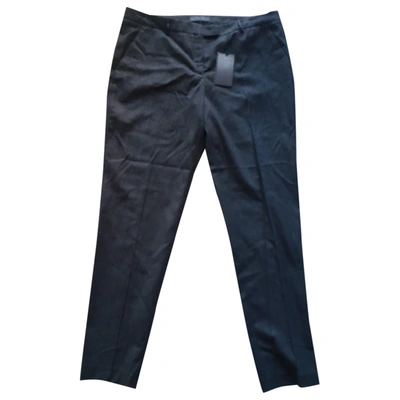 Pre-owned Trussardi Large Trousers In Navy
