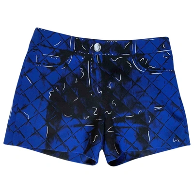 Pre-owned Moschino Blue Synthetic Shorts